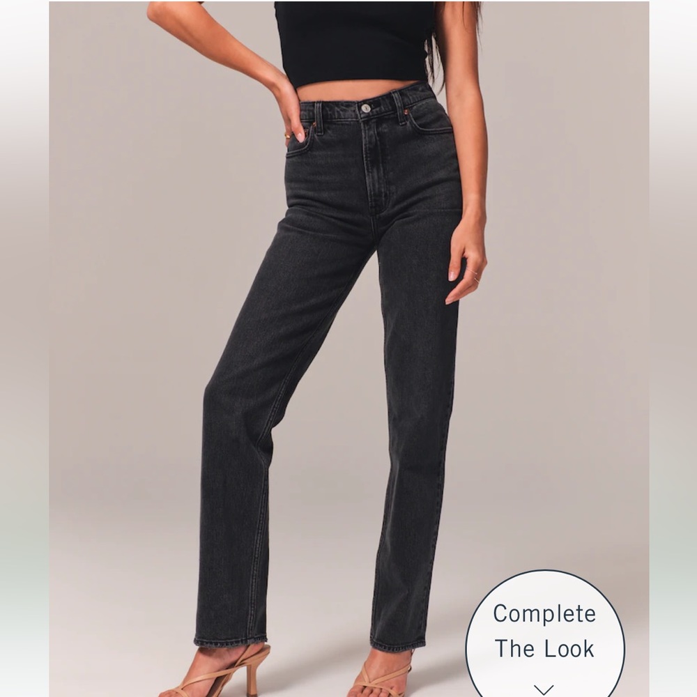 Abercrombie 90s straight ultra high rise jeans
